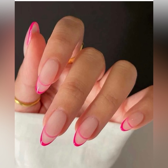 Other - Pink French Tip Press On Nails